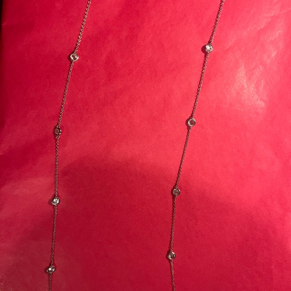 Cubic Z necklace (not sure exact material of chain but no visible tarnishing) - Picture 4 of 6